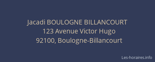 Jacadi BOULOGNE BILLANCOURT