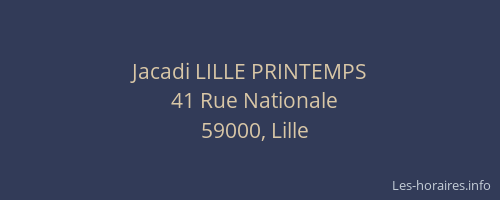 Jacadi LILLE PRINTEMPS