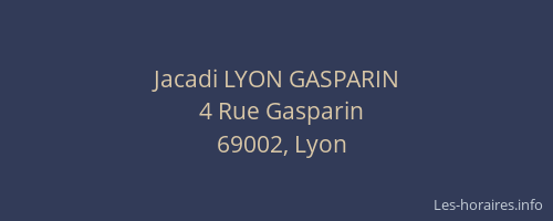 Jacadi LYON GASPARIN