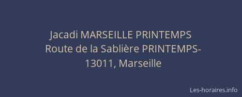 Jacadi MARSEILLE PRINTEMPS