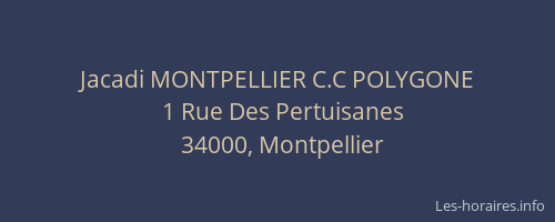Jacadi MONTPELLIER C.C POLYGONE