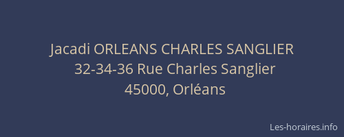 Jacadi ORLEANS CHARLES SANGLIER