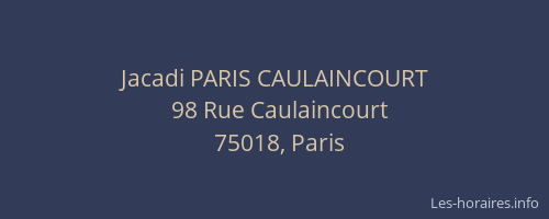 Jacadi PARIS CAULAINCOURT