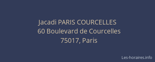 Jacadi PARIS COURCELLES