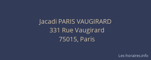 Jacadi PARIS VAUGIRARD