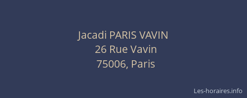 Jacadi PARIS VAVIN