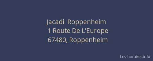 Jacadi  Roppenheim