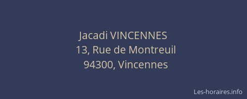 Jacadi VINCENNES