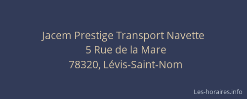 Jacem Prestige Transport Navette