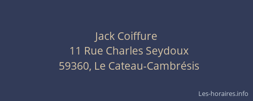 Jack Coiffure