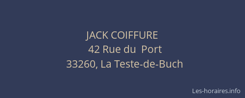 JACK COIFFURE