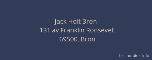 Jack Holt Bron