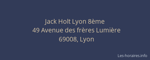Jack Holt Lyon 8ème