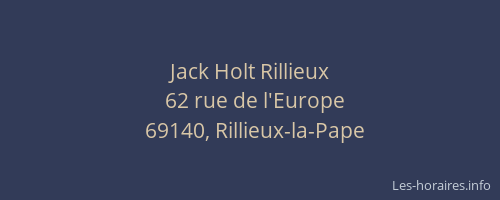 Jack Holt Rillieux