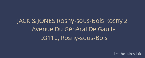 JACK & JONES Rosny-sous-Bois Rosny 2