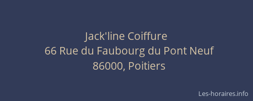 Jack'line Coiffure