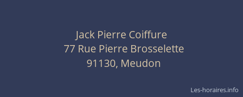 Jack Pierre Coiffure