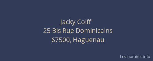 Jacky Coiff'