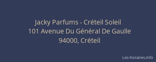Jacky Parfums - Créteil Soleil
