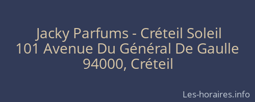 Jacky Parfums - Créteil Soleil