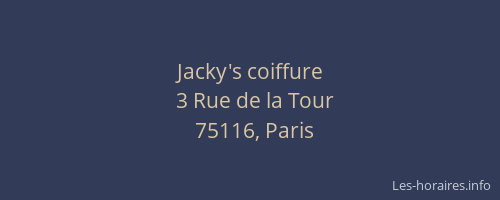 Jacky's coiffure