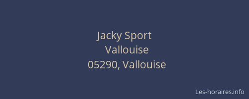 Jacky Sport