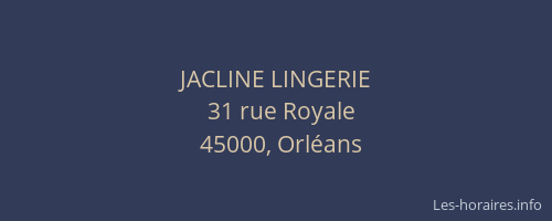 JACLINE LINGERIE