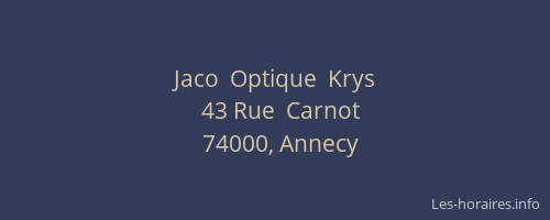 Jaco  Optique  Krys