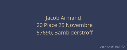 Jacob Armand