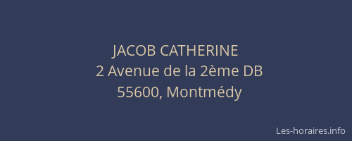 JACOB CATHERINE