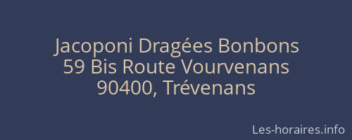 Jacoponi Dragées Bonbons