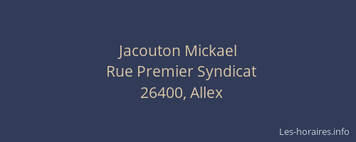 Jacouton Mickael