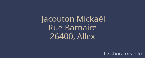 Jacouton Mickaël