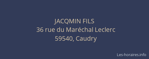 JACQMIN FILS