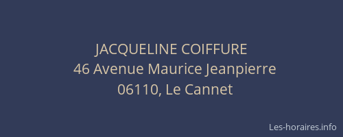 JACQUELINE COIFFURE