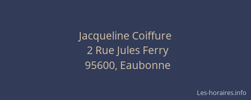Jacqueline Coiffure