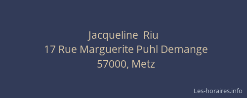 Jacqueline  Riu