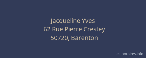Jacqueline Yves