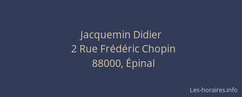 Jacquemin Didier