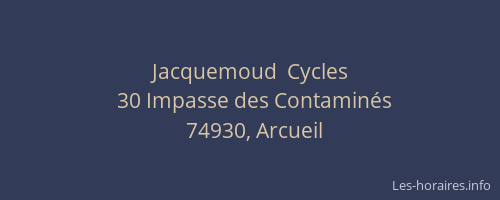 Jacquemoud  Cycles