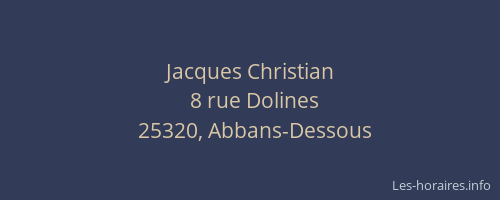Jacques Christian