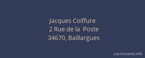 Jacques Coiffure