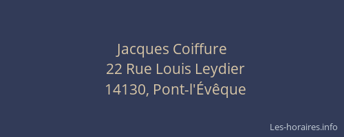 Jacques Coiffure