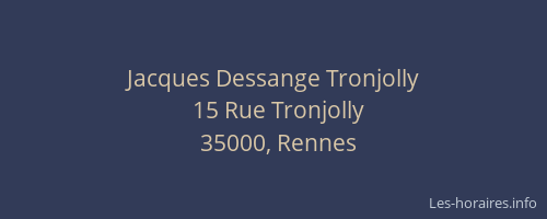 Jacques Dessange Tronjolly