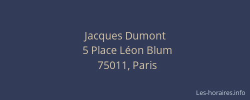 Jacques Dumont