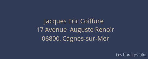 Jacques Eric Coiffure