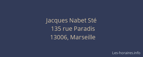 Jacques Nabet Sté