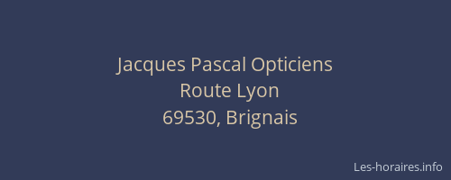 Jacques Pascal Opticiens