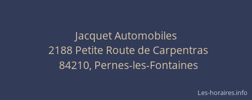 Jacquet Automobiles