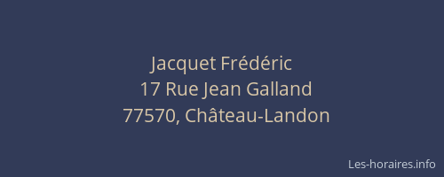 Jacquet Frédéric
